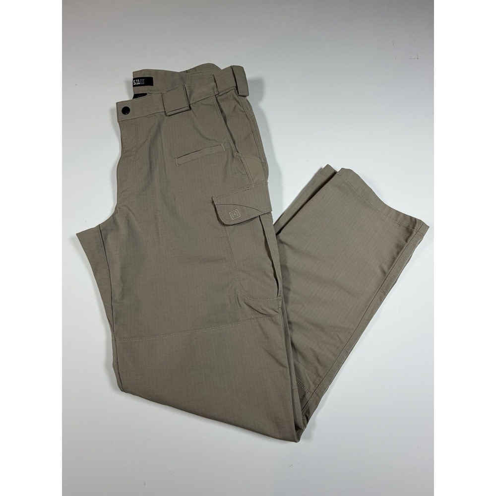 5.11 Tactical Stryke Pants Mens 36x32 Khaki Tan Ripstop Cargo Trousers 74369